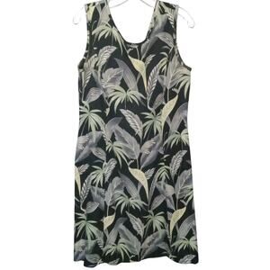 Tommy Bahama Womens 100% Silk Floral Hawaiian Tropical Tank Dress 12 Palms Vaca